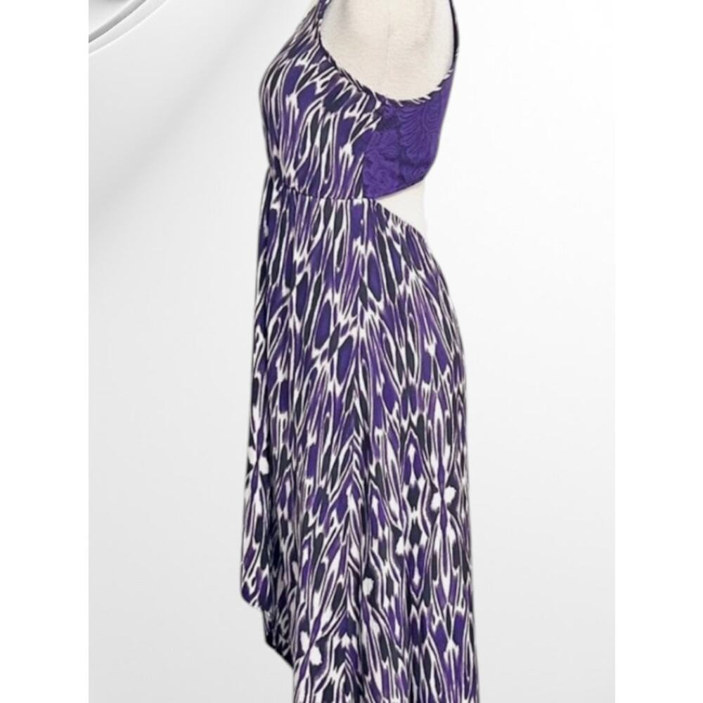 EXPRESS Women’s Small Purple High Low Open Back Dress - Picture 7 of 9